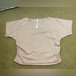 Lululemon Organic Cotton Ruched-Sides T-Shirt, XL
